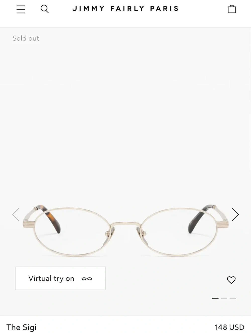 Jimmy Fairly m Sigi Silver Oval Glasses